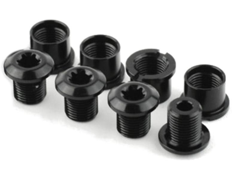 Cycli ABSOLUTEBLACK Chainring Bolt 4-arm Road And MTB 4x Short Bolts + Nuts 3 Cycli ABSOLUTEBLACK Chainring Bolt 4-arm Road And MTB 4x Short Bolts + Nuts