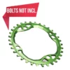 Cycli ABSOLUTEBLACK Chainring Ø104 Mm Singlespeed 34T 4 Holes Vihreä