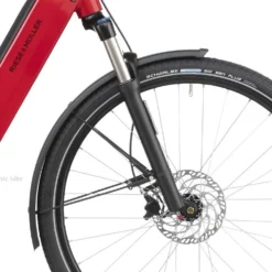 Riese & Muller Nevo4 GT Vario Dynamic Red Metallic -Sähköpyörät Myymälä suntour joustohaarukka nevo3